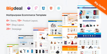 Bigdeal - React Next Js Ecommerce Graphql Html Template Bundle