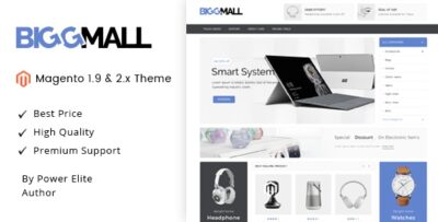 BiggMall - Responsive Magento 1 & 2 Theme