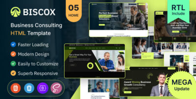 Biscox - Consulting Business HTML Template Multipurpose