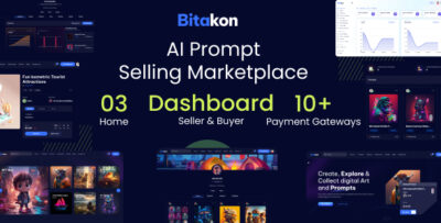 Bitakon - AI Prompt Buy Selling Marketplace (Multi Seller) v1.0.9