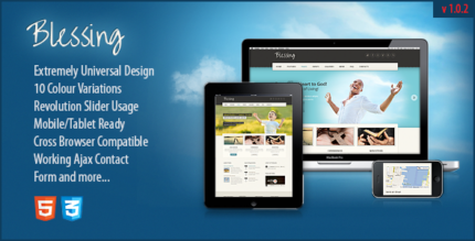 Blessing Responsive Church & Charity Site Template