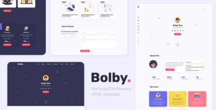 Bolby - PortfolioCVResume HTML Template