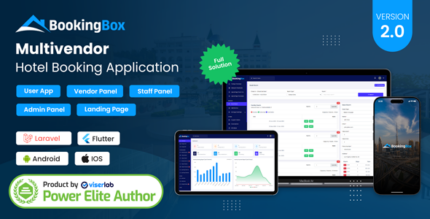 BookingBox - Complete MultiVendor Hotel Booking Application SAAS