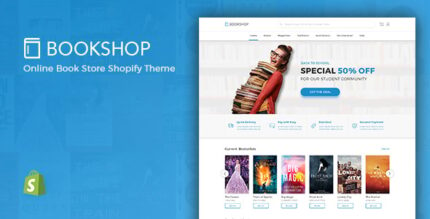 Bookshop - Digital Download Product Shopify Theme