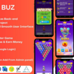 Bubb Buz Bubble Shooter Game - Rewards Earning App Android Studio Project