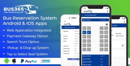 Bus365 Apps Bus Reservation System Android and IOS Apps