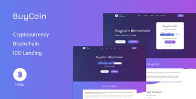 BuyCoin - Cryptocurrency Landing Page