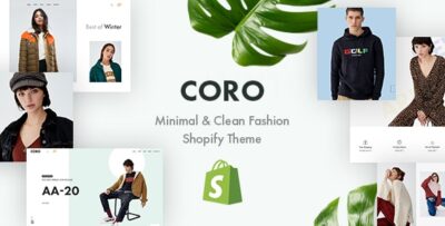 CORO - Minimal & Clean Fashion Shopify Theme