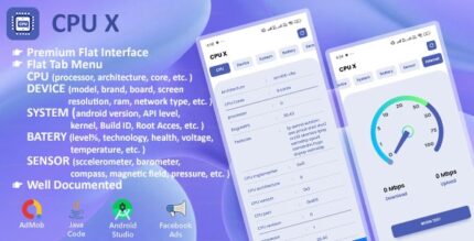 CPU X - Info provider for CPU, Device, System, Live Battery, Sensor with Internet Speed meter