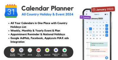 Calendar Planner - All Country Holiday & Event 2024