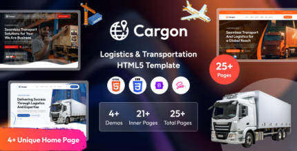 Cargon - Logistics, Cargo & Transportation HTML Template