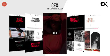 Cex - One Page Portfolio Template