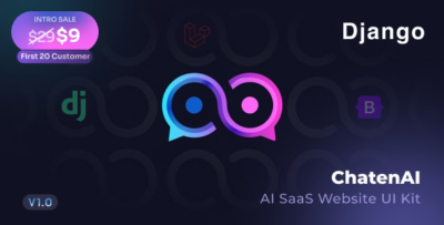 ChatenAi - Django - AI SaaS Website + Dashboard UI Kit