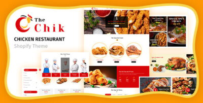 Chik Food Shop, Restaurant Shopify Theme