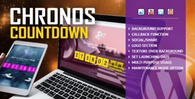 Chronos CountDown - Responsive Flip Timer With Image or Video Background