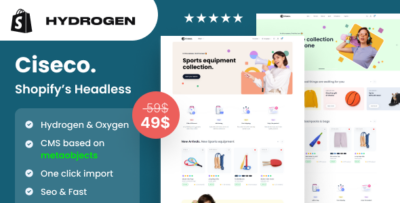 Ciseco - Hydrogen Shopify's Headless Store theme