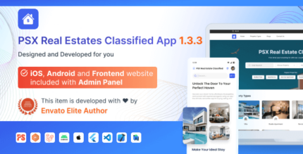 Classified For RealEstates - Classified App with Frontend and Admin Panel v1.3.3