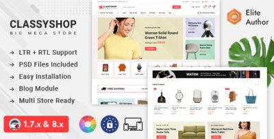 Classyshop - Premium Mega Store Prestashop 1.7 & 8.x Responsive Theme