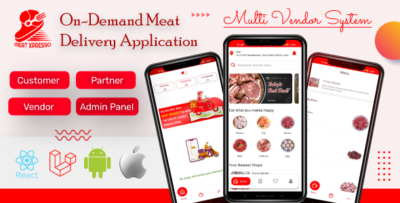 Complete Meat Delivery Solution Android iOS React Native