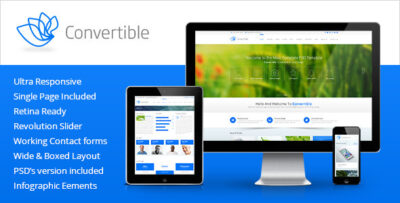 Convertible - Responsive HTML5 Template