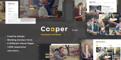 Cooper - Creative Responsive Personal Portfolio