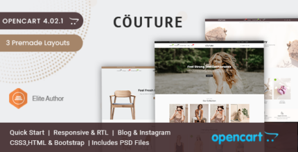 Couture - Clothing and Fashion Opencart Theme