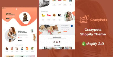 Crazy Pets - Pets Shop Shopify Theme