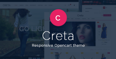 Creta - Flower Shop Responsive OpenCart Theme