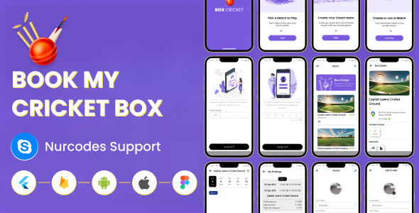 CricketBox - Full Flutter Application for Box Cricket Bookings CricketBox - Full Flutter Application for Box Cricket Bookings