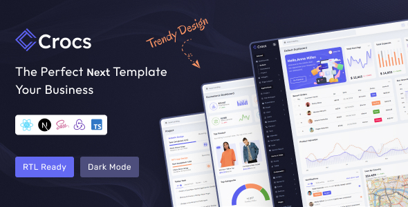 Crocs - React Nextjs Admin & Dashboard Template Crocs - React Nextjs Admin & Dashboard Template