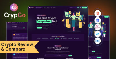 CrypGo - Review and Compare Cryptocurrency HTML Template