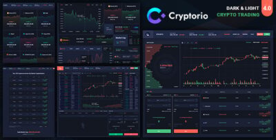 Cryptorio - Cryptocurrency Trading Dashboard HTML Template