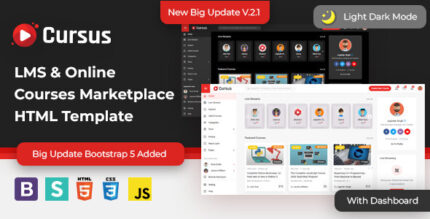 Cursus - LMS & Online Courses Marketplace HTML Template