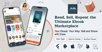 DT-EBookHub Multivendor Ebook Selling Platform - Flutter App for Android & iOS Admin & Author Pan