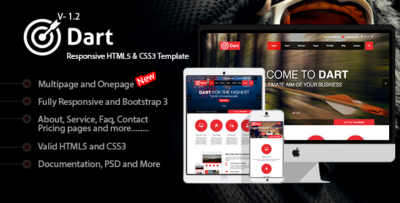 Dart - Responsive HTML5 Business Template