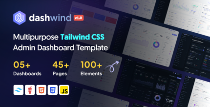 DashWind - Multipurpose Tailwind CSS Admin Dashboard Template