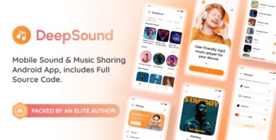 DeepSound Android- Mobile Sound & Music Sharing Platform Mobile Android Application