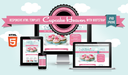 Delimondo Cupcakeheaven Fully Responsive HTML