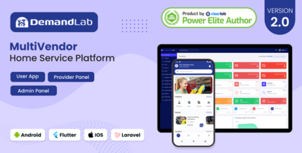 DemandLab - Multivendor Home Service Platform Flutter App + Admin Panel + Provider Panel