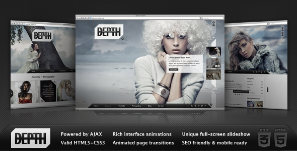 Depth HTML - Full-Screen AJAX Portfolio Depth HTML - Full-Screen AJAX Portfolio