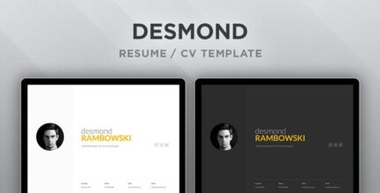 Desmond Resume CV HTML Template