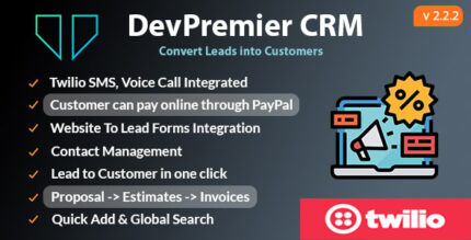 DevPremier CRM - Convert Leads into Customers