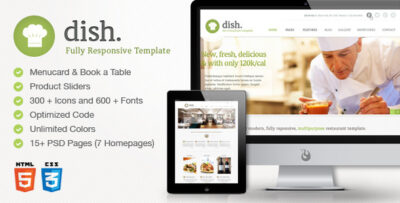 Dish Multipurpose Restaurant HTML Template