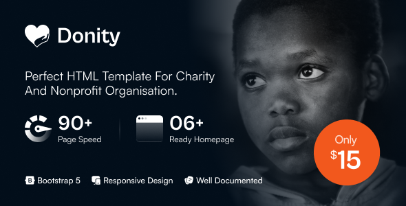 Donity - Charity & Donation HTML5 Template for Nonprofits Donity - Charity & Donation HTML5 Template for Nonprofits