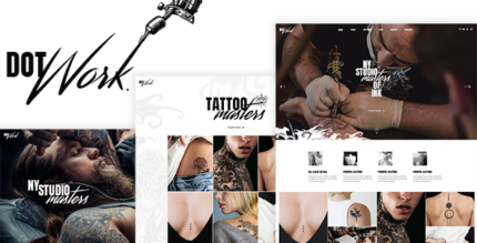 Dotwork - Tattoo Studio and Piercing Shop Theme