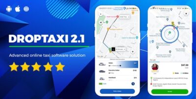 Droptaxi white label taxi app software script