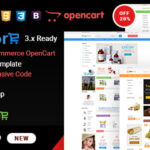 Drug, Organic & Food Store e-Commerce OpenCart 3.x Ready Theme