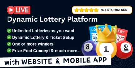 Dynamic Lottery & Competition Platform – Online Lotteries, Lucky Draws, Raffles, and Contests v4.9