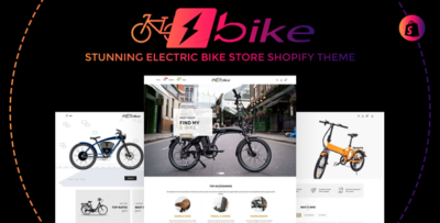 E-Bike Stunning Electric Bicycle Store Responsive Shopify Theme