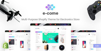 E-come Multi-Purpose Shopify Theme for Electronics Store